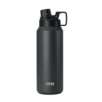 【H&R安室家】TYESO泰碩 提把304不鏽鋼保溫瓶750ml(H74)黑