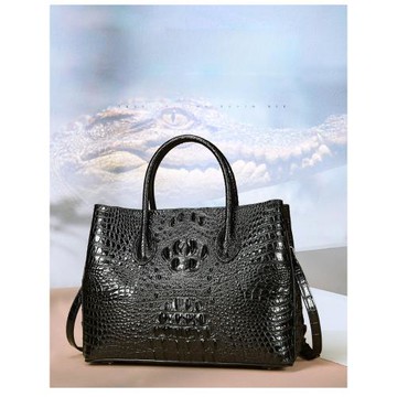 2024新款女包真鱷魚皮通勤真皮手提包純皮大包大氣大容量高檔輕奢