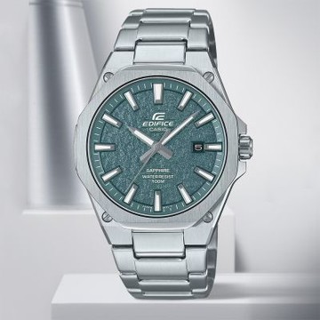 CASIO 卡西歐 EDIFICE 輕薄系列八角石英錶 夏日煥新提案 送禮推薦 EFR-S108DE-3A