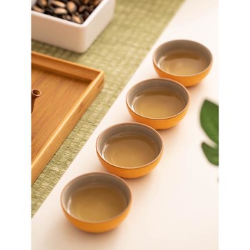 便攜式旅行茶具小套裝大吉大利新款橘子單人茶杯小號中式小茶具杯