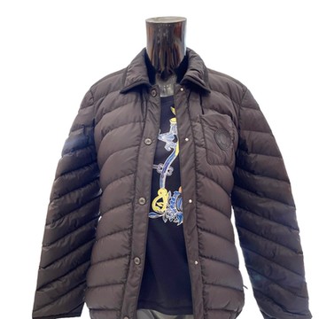 HERMES 經典人字形衍縫修身輕薄保暖羽絨服(明星同款經典黑)