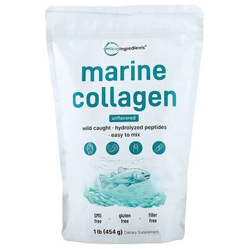 Micro Ingredients, 海洋膠原蛋白，原味，1 磅（454 克）