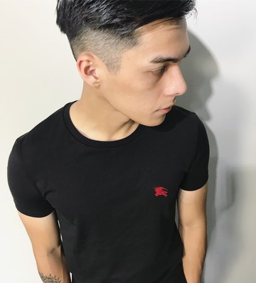 美國百分百【全新真品】Burberry 短袖 短T 素面 休閒 戰馬 logo 英倫 精品 黑色 S號 J713