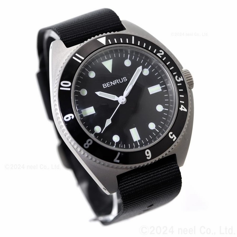 BENRUS 手巻き 腕時計 シルバー BENRUS ベンラス 腕時計 メンズ TYPE-II SILVER シルバー