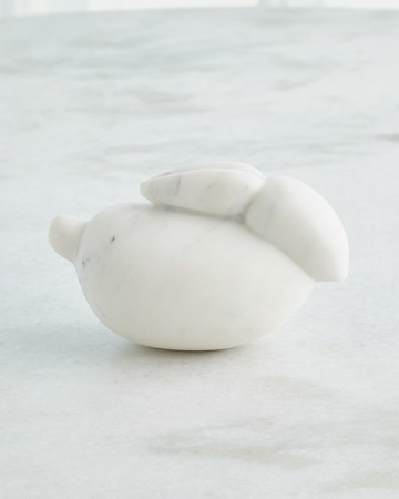 White Bunny Sculpture