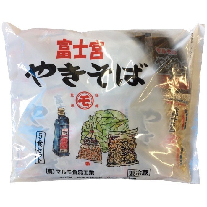 富士宮焼きそば　マルモのだし粉一袋　　ソース25g×5