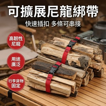 【台灣現貨】 可擴展綁緊帶 戶外尼龍插扣綁帶 行李貨物綁緊捆扎帶 多功能可加長速解捆扎緊帶
