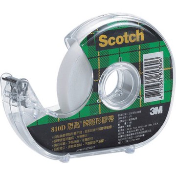 3M  810D隱形膠帶-附輕便膠台(多款)810D1/2