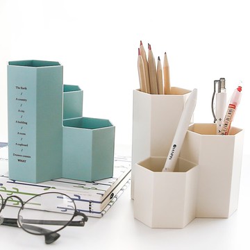 簡約時尚創意多功能筆筒小清新學生辦公桌面裝飾化妝品收納盒