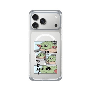 iPhone 17 Pro Max ClearX (MagSafe 兼容) 霜透灰 - Star Wars - The Mandalorian - 曼達洛人 - 古古漫畫風