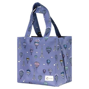 uma hana 防水便當袋  晴空氣球塔印花 紫色  1個  小