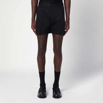 Black cotton shorts