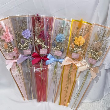 FengFlower 【索拉玫瑰乾燥小花束】乾燥花/永生花/不凋花
