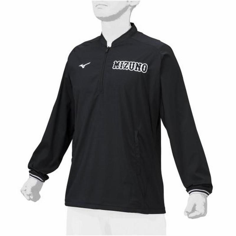 美品】 ミズノ ハーフジップウィンドブレーカー 野球 日本代表 侍