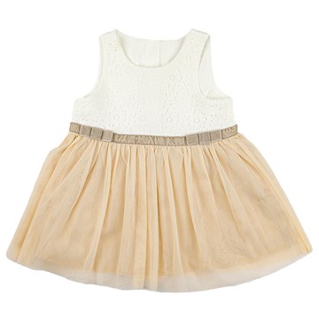 akachan honpo - 洋裝 薄紗&蕾絲-粉紅色