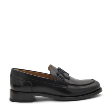 Rene Caovilla - Black Leather Loafers