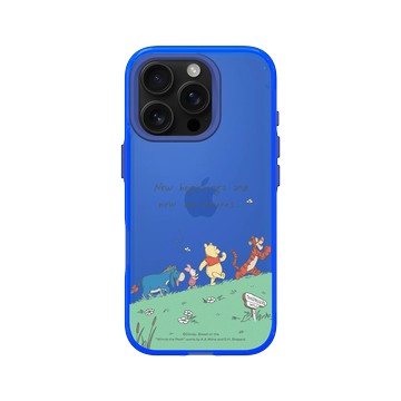 iPhone 16 Pro Clear 激光藍 - 迪士尼-小熊維尼 Disney Winnie The Pooh - 與朋友一起冒險