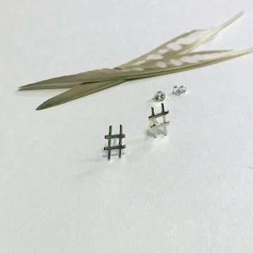 升記號/純銀耳環