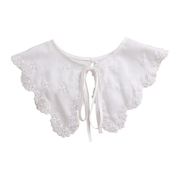 假領子襯衫領片-蕾絲刺繡花邊披肩女裝配件74ac32【獨家進口】【米蘭精品】