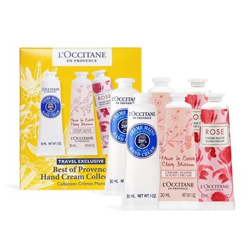L’OCCITANE 歐舒丹 護手霜六入組[乳油木X2+櫻花X2+玫瑰X2](30mlX6)-國際航空版