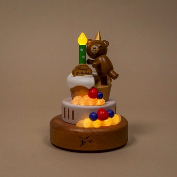 【熊熊生日蛋糕】靜態家居燈 夜燈 LED燈 | Wooderful life