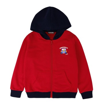 Crocodile Junior小鱷魚童裝- 可愛汽車圖案刷毛連帽外套-C64732-01 -小童款