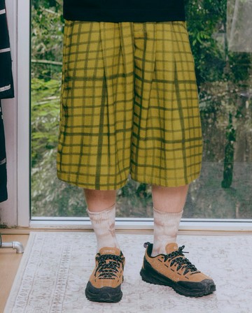 Moss Grid Shape Shorts