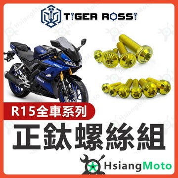 【翔好機車】R15V3 全車螺絲 R15V3 金色 鈦螺絲 鈦合金螺絲 鐵板牙 車殼螺絲 R15 改裝