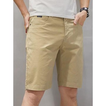 純棉五分褲男士寬松夏季直筒輕薄透氣短褲子男裝休閑百搭大碼中褲