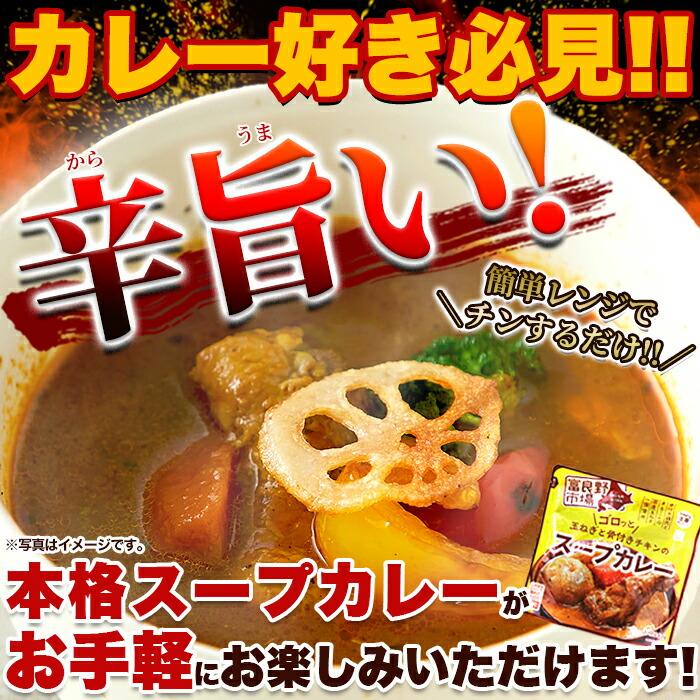 ゴロッと玉ねぎと骨付きチキンのスープカレー2人前(260g×2袋)