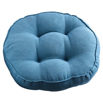 HONDONI 新款4D冰雪絨美臀坐墊 圓形加厚款 Q11  40 x 40cm  寶藍色