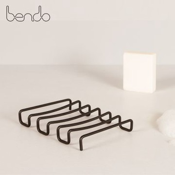 Bendo 現代風香皂瀝水架 香皂架 肥皂架 霧面黑