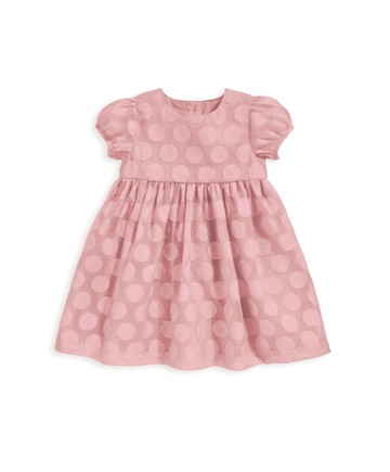 櫻花小圓餅-短袖洋裝6-9m