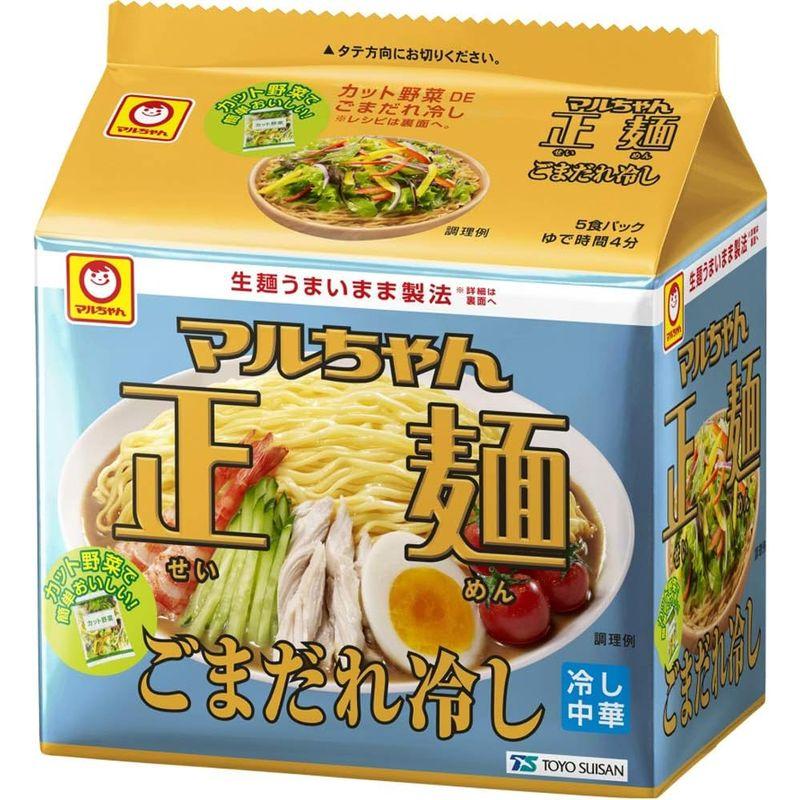 マルちゃん マルちゃん正麺 ごまだれ冷し 5食パック 120g×5袋×6個