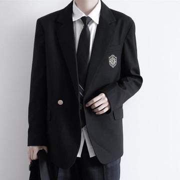 【刺篇】jkdk制服日系原創正版黑色學院風男西裝西服外套上衣秋冬