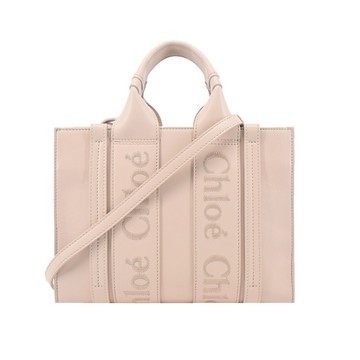 [平輸版]Chloe Woody tote bag 新款皮革兩用托特包(小號/粉色)真品平輸