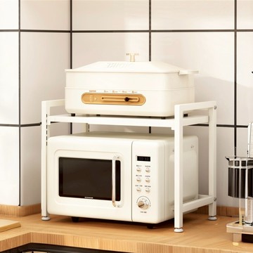 【AOTTO】多功能伸縮微波爐電器收納架(KC-038)