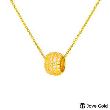 【JoveGold漾金飾】 心中的期盼黃金墜子 送項鍊