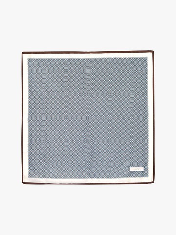 GRID PATTERN SCARF_SKY BLUE