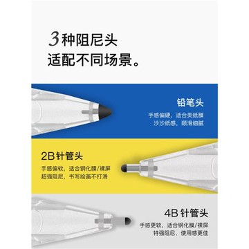 UNAQUE 小黑頭新款阻尼筆尖 適用Apple Pencil雙重阻尼替換筆尖