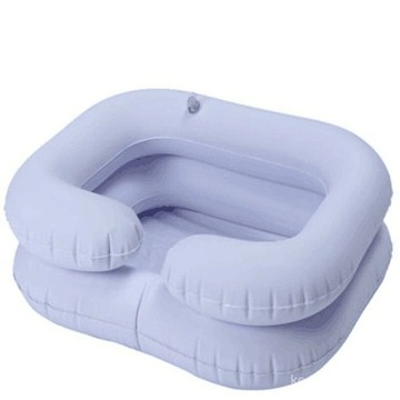 充氣式洗頭盆可折疊方便收納家庭床上便攜式洗頭盆雙層洗腳盆 ZAWL