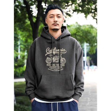 倉石一樹工裝潮牌機車美式連帽衛衣男秋冬季2025新款加絨純棉外套