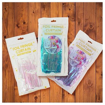 派對佈置雨絲簾／背景雨絲(幻彩款1x2m)1入 款式可選