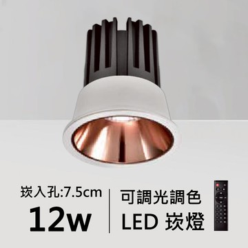 【崁入孔7.5公分】智能防眩崁燈｜F84-08-4666