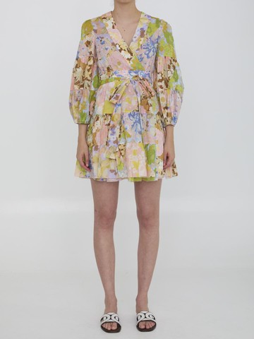 Pop Wrap Mini Dress
