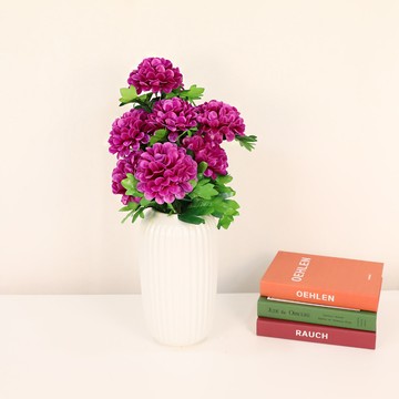 Joart 7頭大菊人造花束  紫色  1個