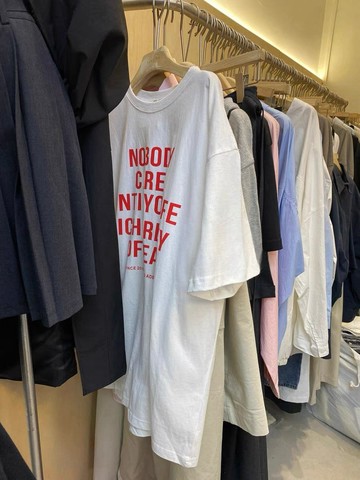 女生上衣 慵懶風 男生短袖 oversize寬鬆 韓版短T 圓領半袖 上衣女美式夏季純棉紅色字母男女短袖上衣