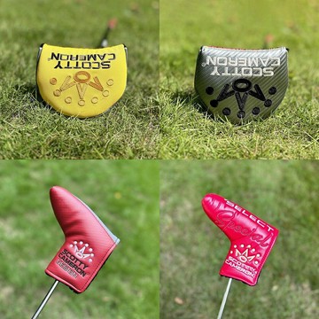 高爾夫推桿球頭保護套卡梅隆泰特通用皇冠利斯球桿大半圓推桿帽套