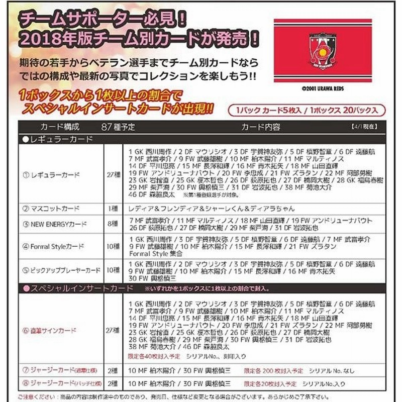 大注目 19 Jリーグ チームエディションメモラビリア 浦和レッズ Box 送料無料 8月4日発売予定 お客様満足度no 1 R4urealtygroup Com