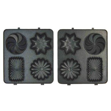 MATURE 美萃 熱壓三明治機專用 燒菓子烤盤 Set 2 鋁合金材質 (不含卡榫)  13.4cm  1組